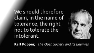 karl popper, tolerance, intolerance, intolerance, philosophy, idols of the tribe, s. conde